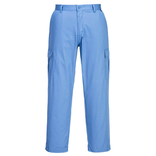 Portwest Anti-Static ESD Trouser in hospital blue