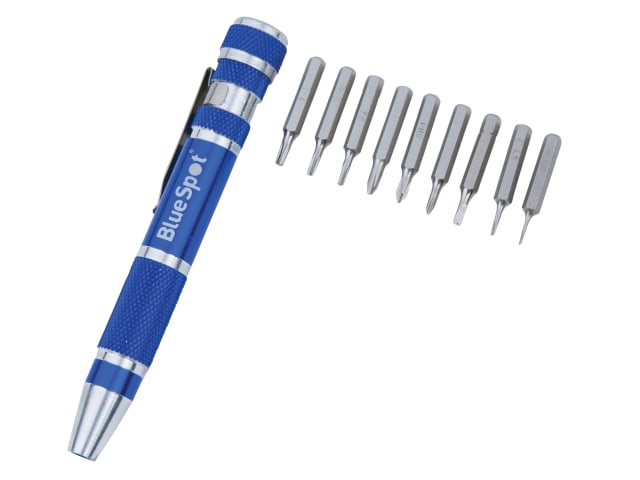 BlueSpot Tools 9-in-1 Screwdriver Bit Set