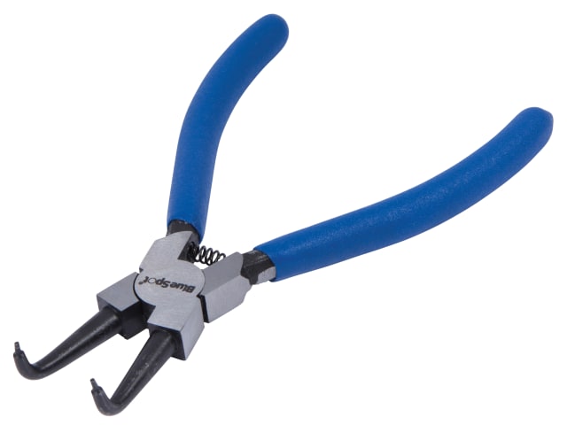 BlueSpot Tools Circlip Pliers Internal Bent 90? Tip 150mm (6in)