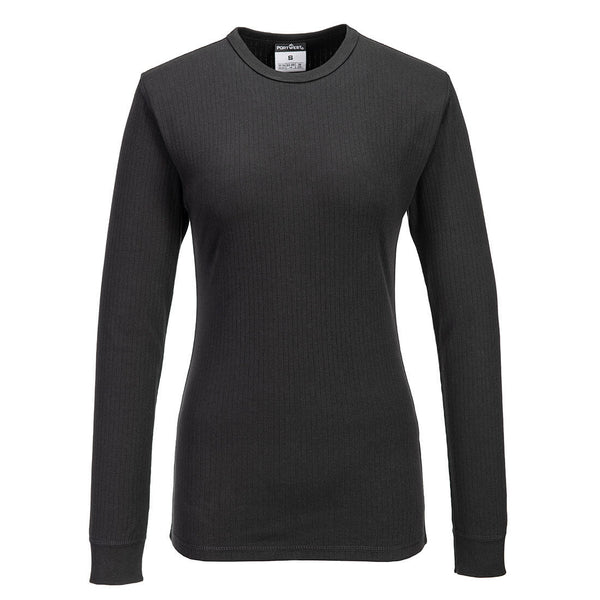 Portwest essential sweatshirt in black front view
