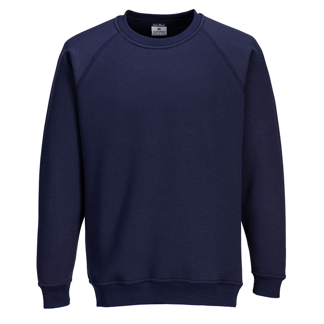 Portwest fleece pullover in dark navy front view