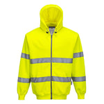 Portwest Hi-Vis Zipped Hoodie - thumbnail 2