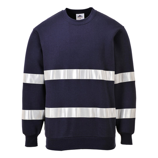 Portwest hoodie in navy with contrast panels