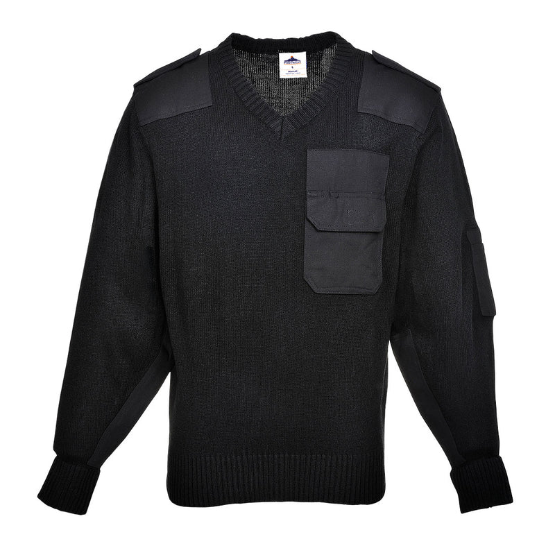 Portwest Nato sweater B310 in black.