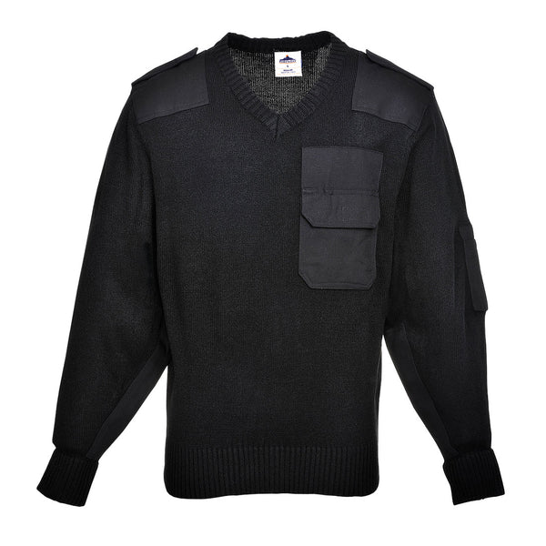 Portwest Nato sweater B310 in black.