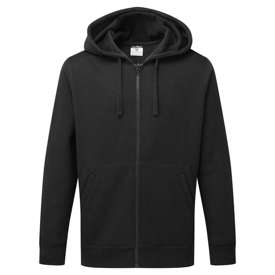 Portwest zip sweatshirt in black with collar