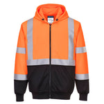 Portwest Hi-Vis Contrast Zipped Hoodie - thumbnail 1