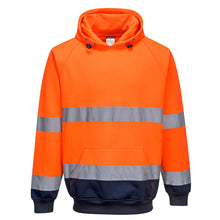 Portwest Hi-Vis Contrast Hoodie - Orange/Yellow - B316