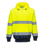 Portwest Hi-Vis Contrast Hoodie - Orange/Yellow - B316 - thumbnail 2