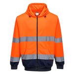 Portwest Hi-Vis Contrast Zipped Hoodie - thumbnail 1