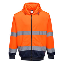 Portwest Hi-Vis Contrast Zipped Hoodie