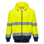 Portwest Hi-Vis Contrast Zipped Hoodie - thumbnail 2