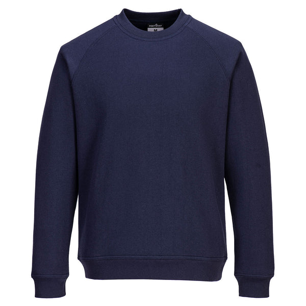 Deep navy blue fabric with a subtle, rich texture for apparel.
