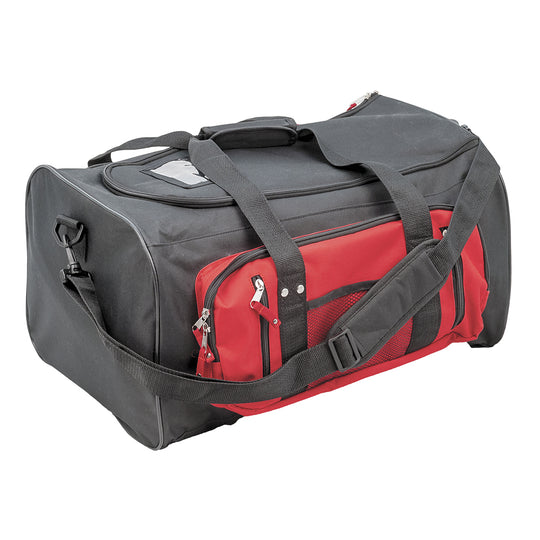 Black Portwest B901 holdall kitbag with reinforced base and webbing handles.