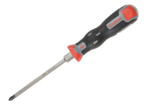 Bahco Tekno through-shank screwdriver with a PH2 Phillips tip and 125mm blade.