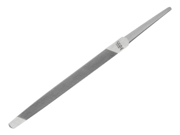 A 150mm Bahco taper saw file, model 4-183-06-2-0, for sharpening saw teeth.