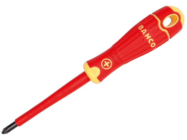 VDE-rated BahcoFit insulated Phillips screwdriver for safe work on live equipment.