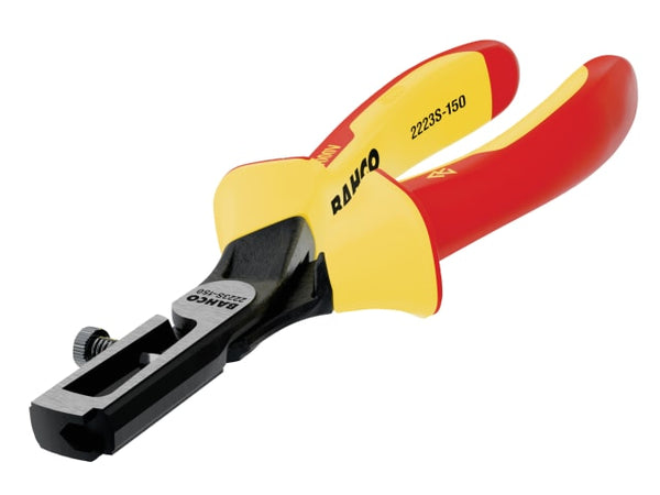 Bahco 2223S Ergo 150mm insulated wire stripping pliers for professional electricians.