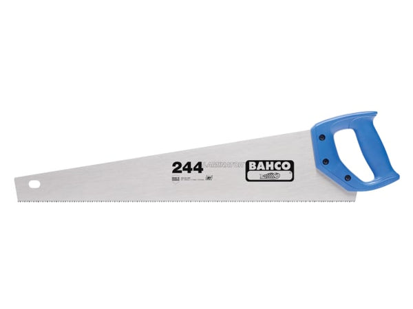 Bahco 244-20 laminator handsaw with a 20-inch, 8 TPI blade and ergonomic handle.