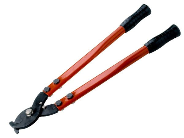 Heavy-duty Bahco 2520 cable cutters, 450mm, with robust red handles for high leverage.
