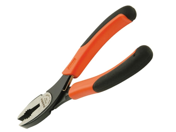 Bahco 2628G series Ergo combination pliers with orange and black handles.