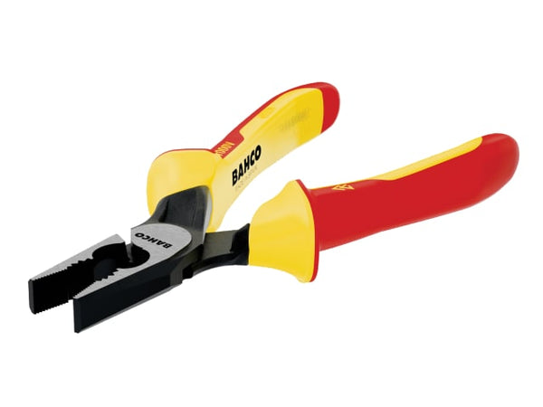 Jaws on the Bahco Ergo insulated combination pliers.
