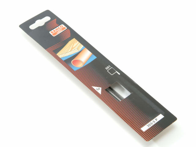 A pack of 5 Bahco 303 coping saw blades, 165mm with 14 TPI.