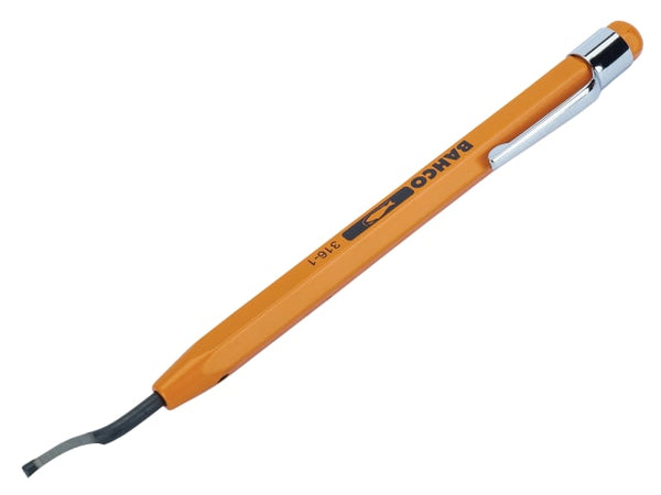 A Bahco 316-1 aluminium reamer pen for deburring pipes and holes.