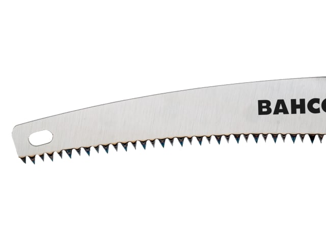 A view of the pole mounting socket on the handle of the Bahco pruning saw.