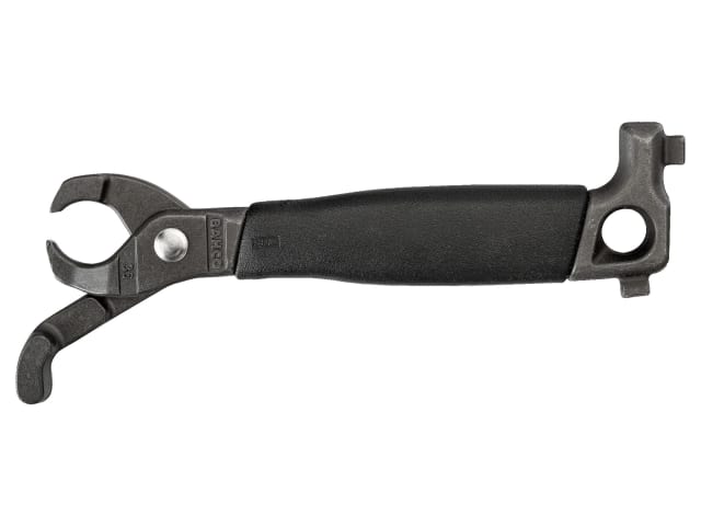 Sharp, forged claws of the Bahco 36 nail puller.