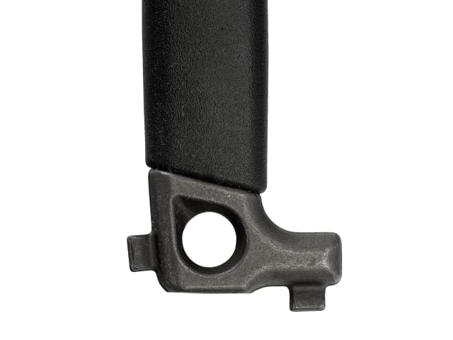 The Bahco 36 nail puller shown in use, levering a nail out of wood.