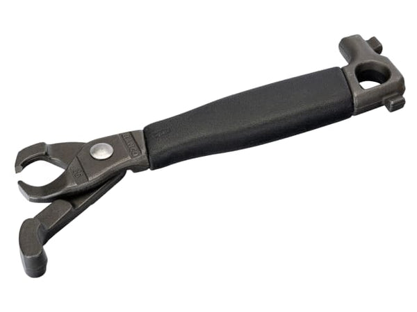An 8-inch Bahco 36 nail puller with a red finish for high visibility.