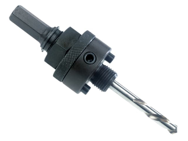A Bahco 9100 arbor with an 8.5mm shank, suitable for larger holesaws from 32-152mm.