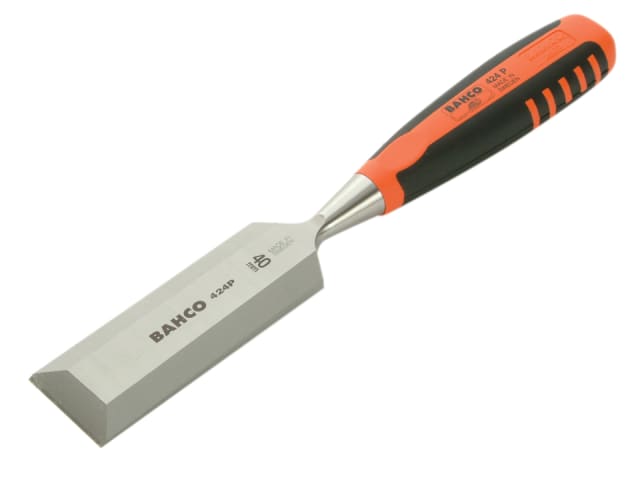 The largest 40mm chisel from the Bahco 424-P series with an ergonomic handle.