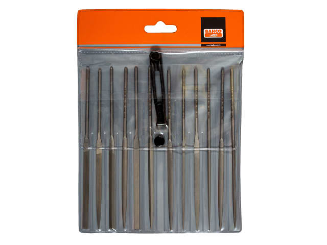 Bahco 2-472-16-2-0 Needle Set of 12 Cut 2 Smoot 160mm (6.2in)