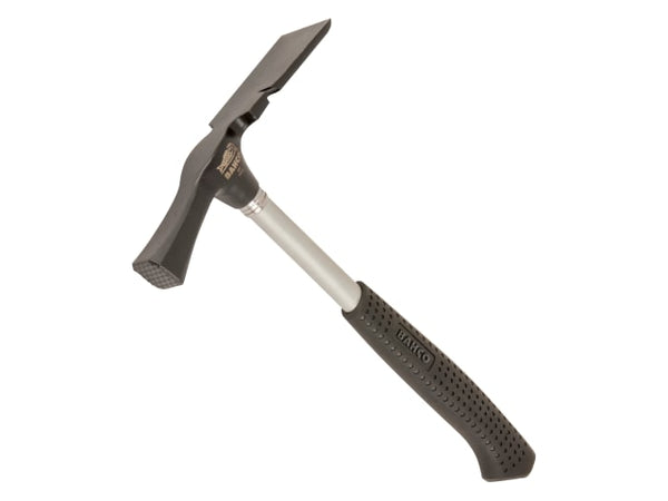 A Bahco 486 bricklayers' hammer, 600g, with a one-piece steel handle and comfort grip.