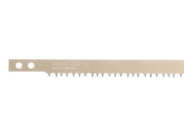 A Bahco 51 series peg tooth bowsaw blade, designed for fast cutting of green wood.