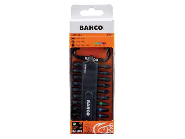 The Bahco heavy-duty torsion bit set shown in its branded, easy-to-open packaging.