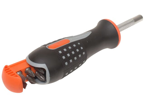 All six screwdriver bits included in the Bahco 808050A replacement set.