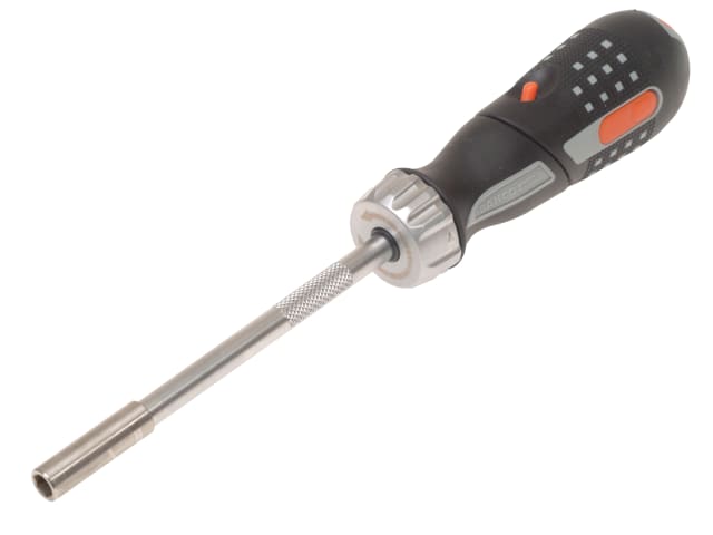 The Bahco pistol grip screwdriver shown with its handle in the straight position.