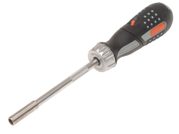The Bahco pistol grip screwdriver shown with its handle in the straight position.