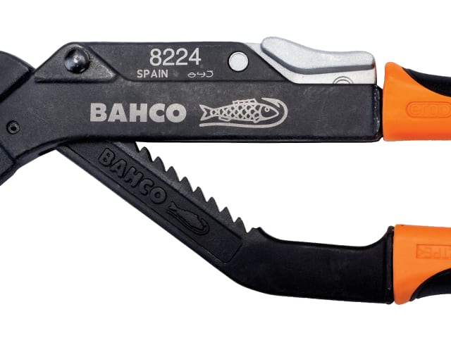 Side profile of the Bahco 82 series pliers showing the ergonomic handle shape.