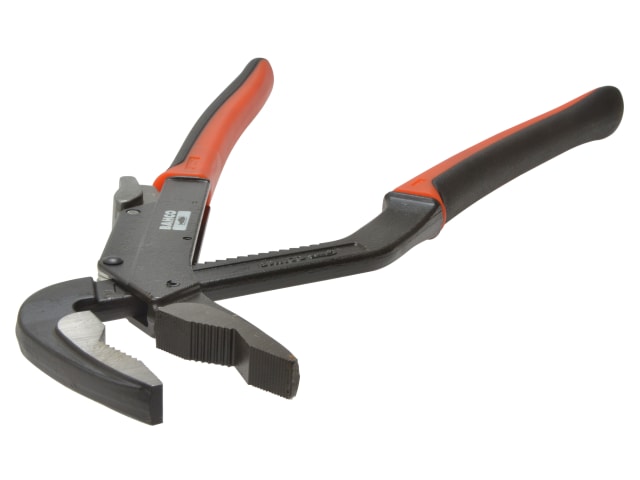 A top-down view of the Bahco Ergo slip joint pliers against a white background.