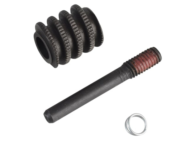 A spare knurl and pin set for repairing Bahco 80 and 90 series wrenches.