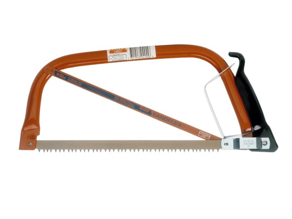 Bahco bowsaw with an extra 12-inch hacksaw blade stored in the frame.