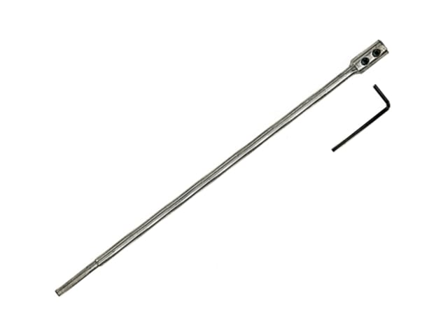 An extension shaft for Bahco 9529 series flat bits to increase drilling depth.