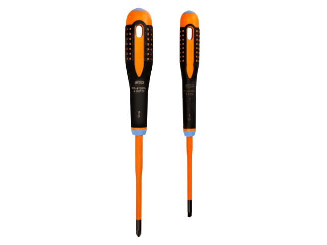 Bahco BE-9890SL ERGO Slim VDE Insulated Screwdriver Set, 2 Piece