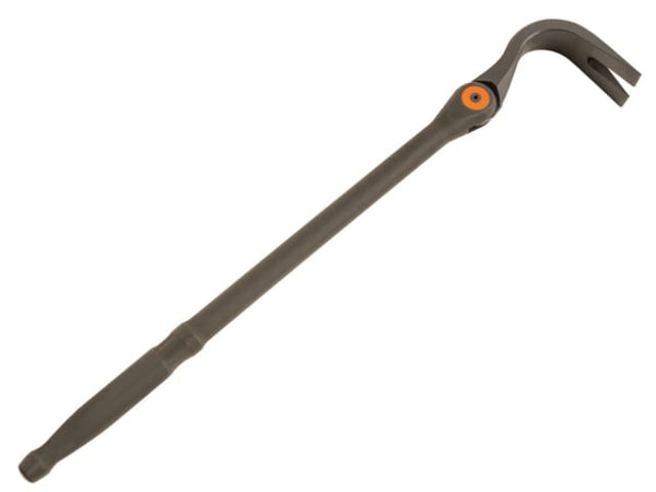 The larger Bahco multi-position crowbar with a long handle and pivoting claw.