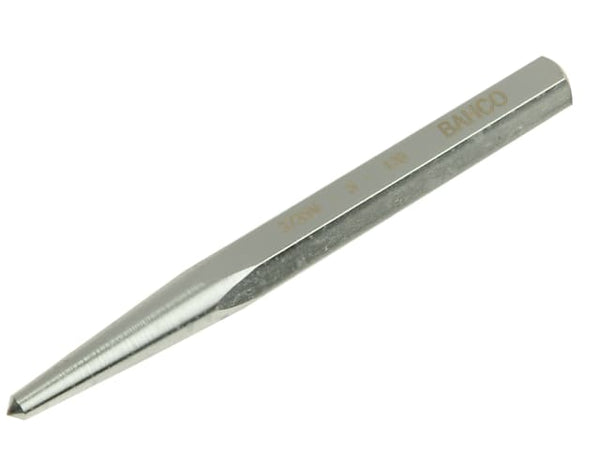 The Bahco SB-3735N Centre Punch with a knurled grip for precise marking on metal surfaces.