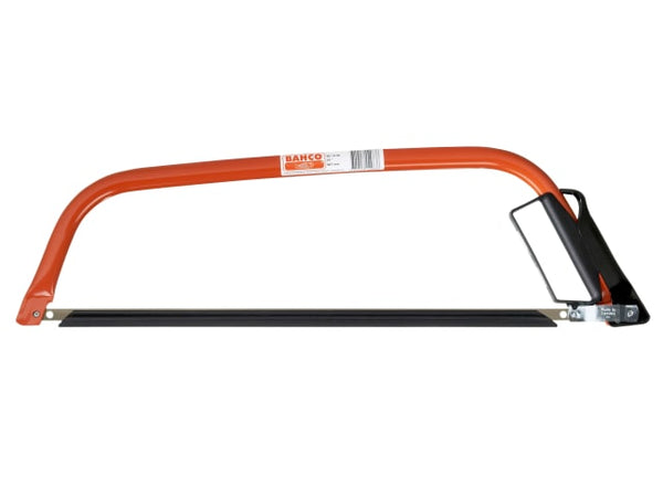 A 24-inch Bahco SE-15 Bowsaw with its distinctive orange steel tube frame and ergonomic handle.